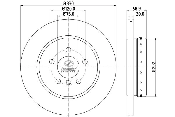 Brake Disc (BMS55.00161)