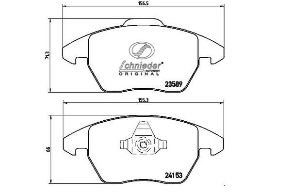 Brake Pad Set, disc brake (SBP010-581)