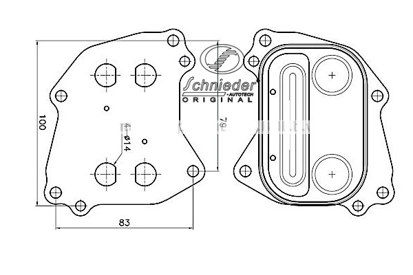 Oil Cooler, engine oil (BMS62.00081)