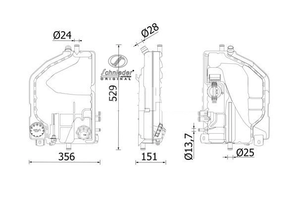 Expansion Tank, coolant (BZT32.00003)