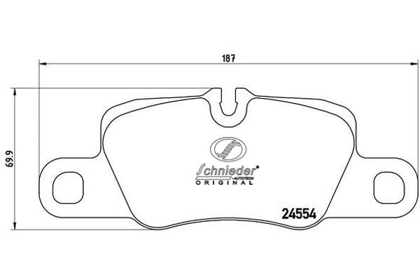 Brake Pad Set, disc brake (SBP014-051)