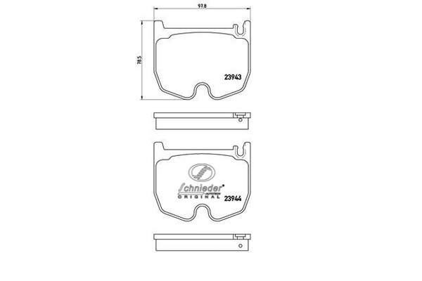 Brake Pad Set, disc brake (SBP010-381)