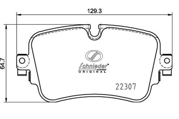 Brake Pad Set, disc brake (SBP025-681)