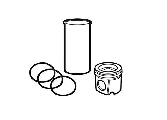 Repair Set, piston/sleeve (02 0329 287612)