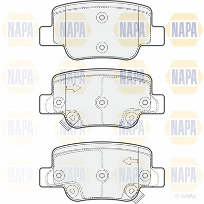Brake Pad Set, disc brake (NBP1342)