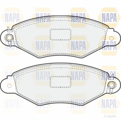 Brake Pad Set, disc brake (NBP1023)