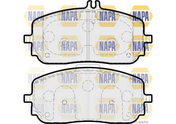 Brake Pad Set, disc brake (NBP1671)