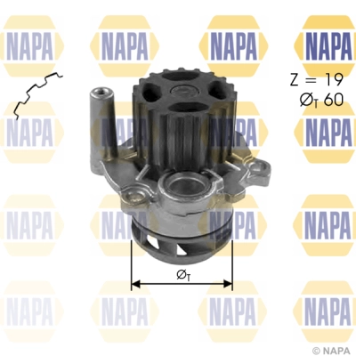 Water Pump, engine cooling (NWP1031)