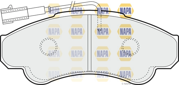 Brake Pad Set, disc brake (NBP1317)