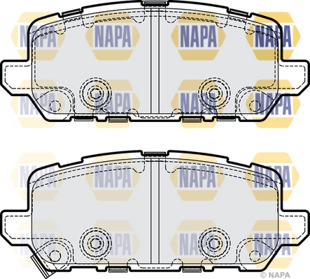 Brake Pad Set, disc brake (NBP1797)