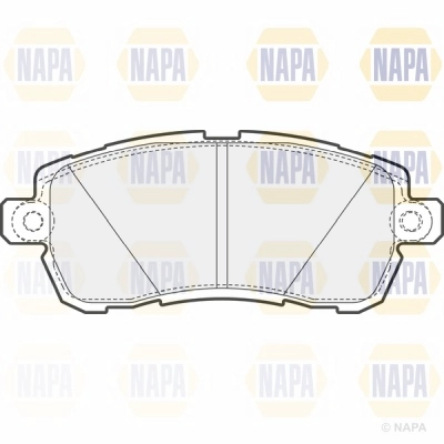 Brake Pad Set, disc brake (NBP1639)