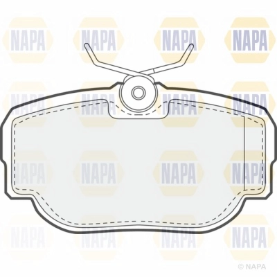 Brake Pad Set, disc brake (NBP1658)