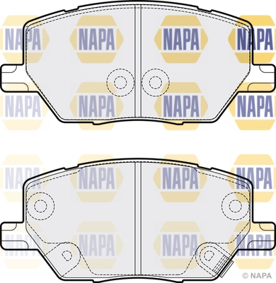 Brake Pad Set, disc brake (NBP1626)