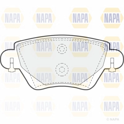 Brake Pad Set, disc brake (NBP1185)
