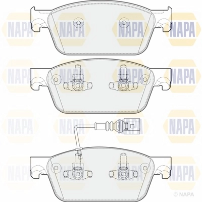 Brake Pad Set, disc brake (NBP1287)