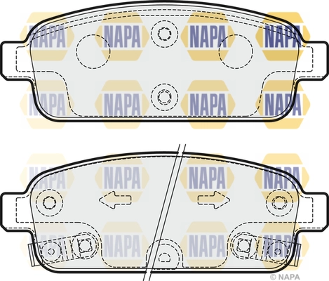 Brake Pad Set, disc brake (NBP1451)