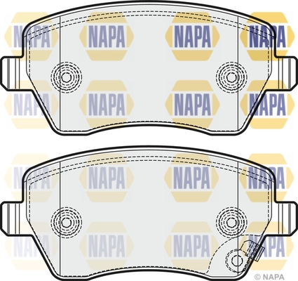 Brake Pad Set, disc brake (NBP1874)