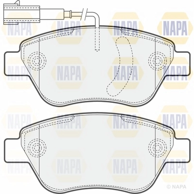 Brake Pad Set, disc brake (NBP1584)