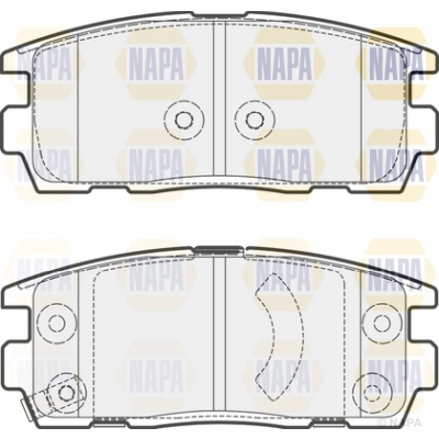 Brake Pad Set, disc brake (NBP1361)