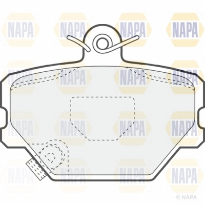 Brake Pad Set, disc brake (NBP1083)