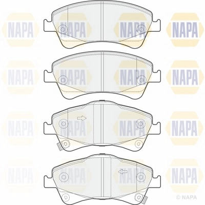 Brake Pad Set, disc brake (NBP1589)