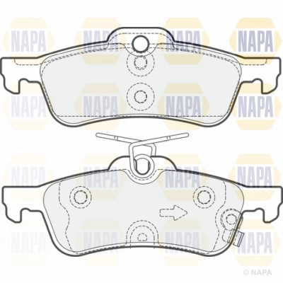 Brake Pad Set, disc brake (NBP1616)