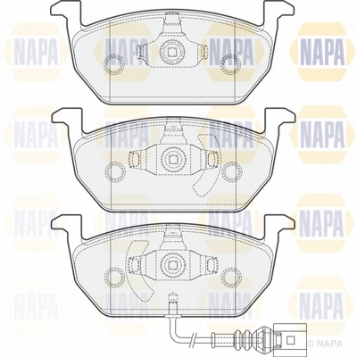 Brake Pad Set, disc brake (NBP1021)