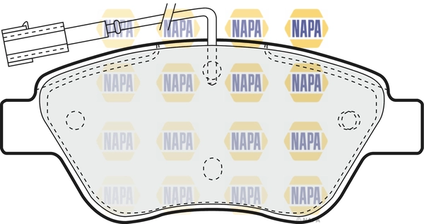 Brake Pad Set, disc brake (NBP1107)