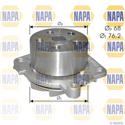 Water Pump, engine cooling (NWP1488)