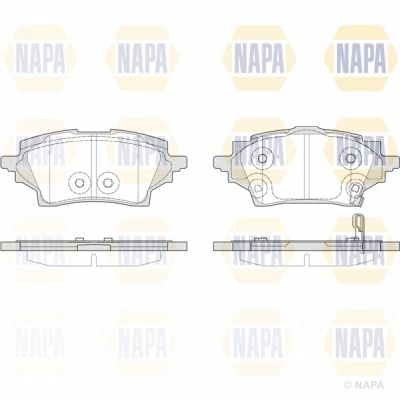 Brake Pad Set, disc brake (NBP1685)