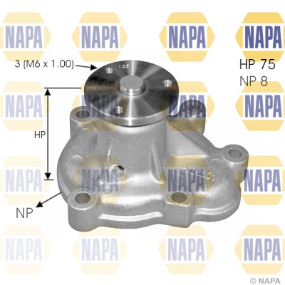 Water Pump, engine cooling (NWP1542)