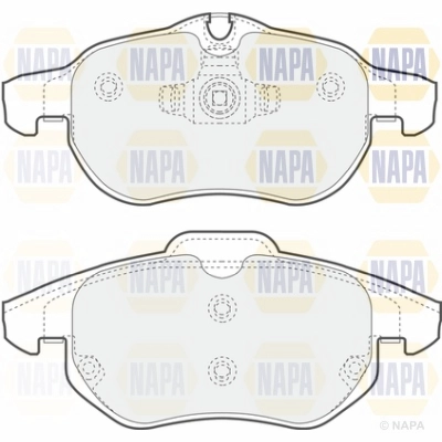 Brake Pad Set, disc brake (NBP1175)
