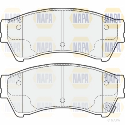 Brake Pad Set, disc brake (NBP1525)