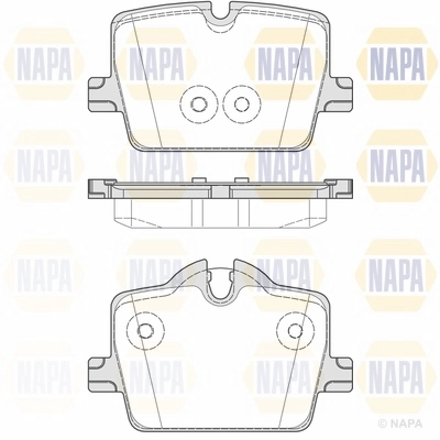 Brake Pad Set, disc brake (NBP1676)