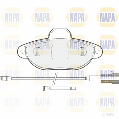 Brake Pad Set, disc brake (NBP1062)