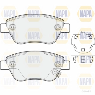 Brake Pad Set, disc brake (NBP1620)
