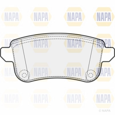 Brake Pad Set, disc brake (NBP1717)