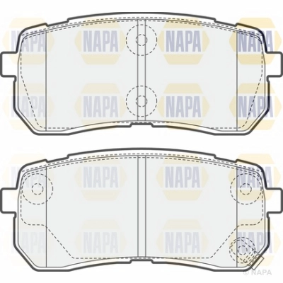 Brake Pad Set, disc brake (NBP1586)