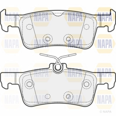 Brake Pad Set, disc brake (NBP1644)