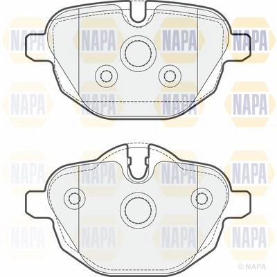 Brake Pad Set, disc brake (NBP1262)