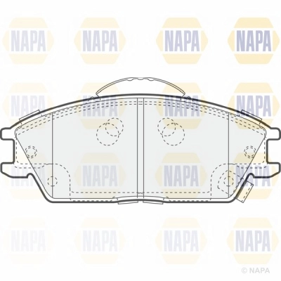 Brake Pad Set, disc brake (NBP1228)