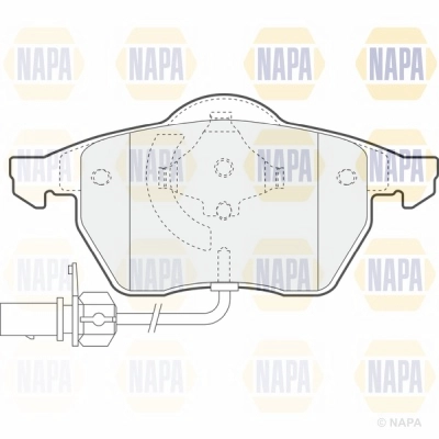 Brake Pad Set, disc brake (NBP1265)