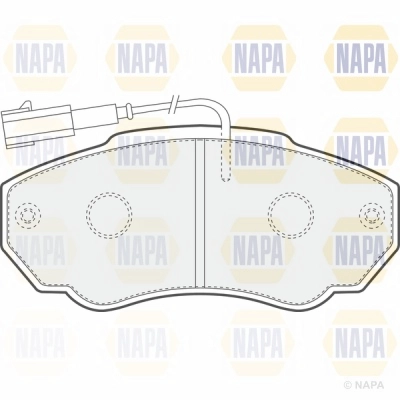 Brake Pad Set, disc brake (NBP1397)
