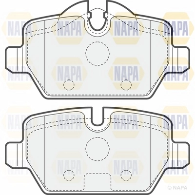 Brake Pad Set, disc brake (NBP1042)