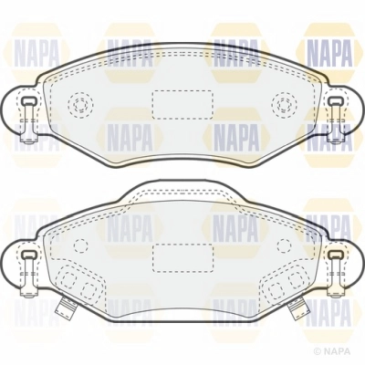 Brake Pad Set, disc brake (NBP1159)