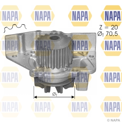 Water Pump, engine cooling (NWP1545)