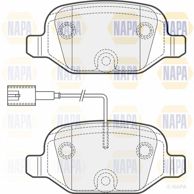 Brake Pad Set, disc brake (NBP1598)
