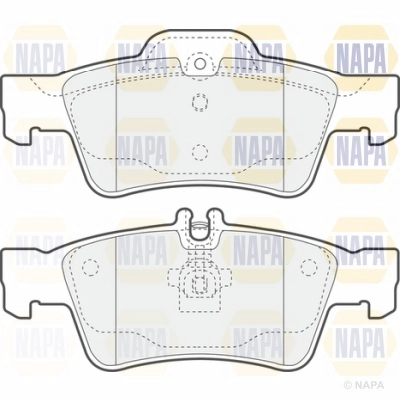 Brake Pad Set, disc brake (NBP1257)