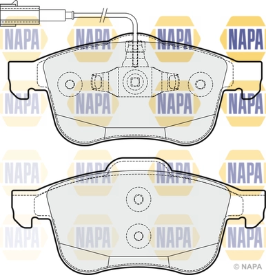 Brake Pad Set, disc brake (NBP1089)