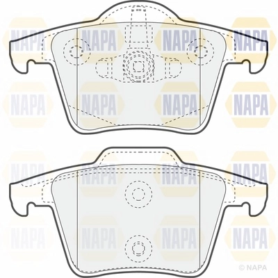 Brake Pad Set, disc brake (NBP1334)